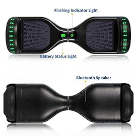 FLYING-ANT Self Balance Scooter 6.5 with Speaker and LED Lights Red