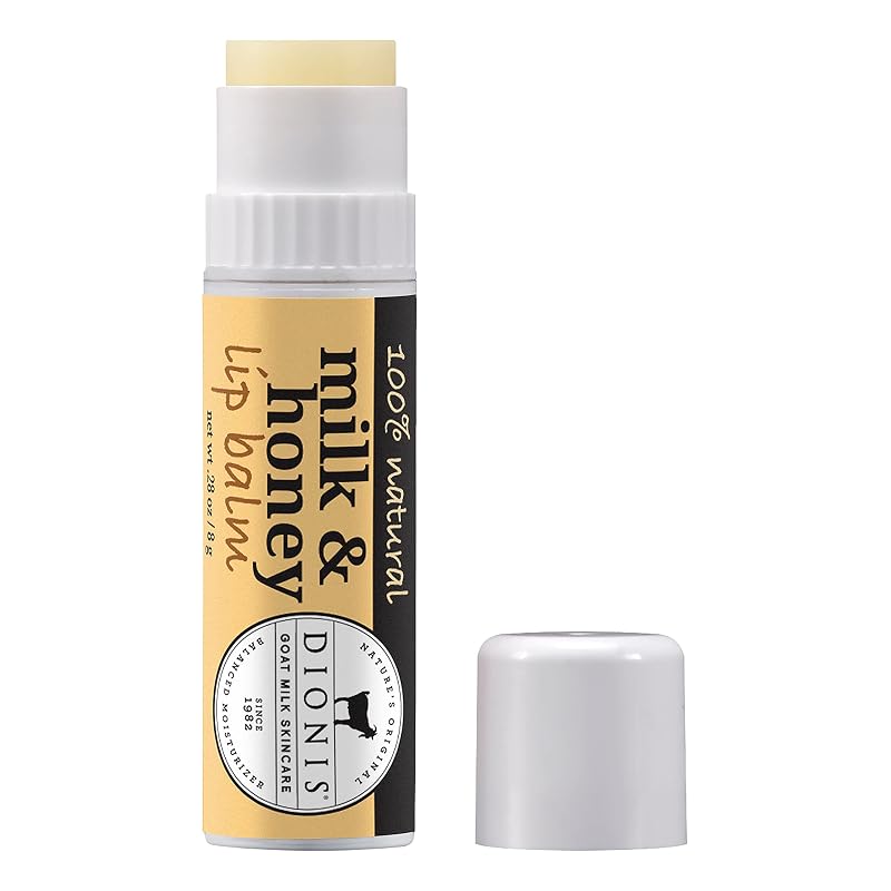 Dionis Bálsamo labial com leite de cabra e fragrância de leite e mel, 8 g