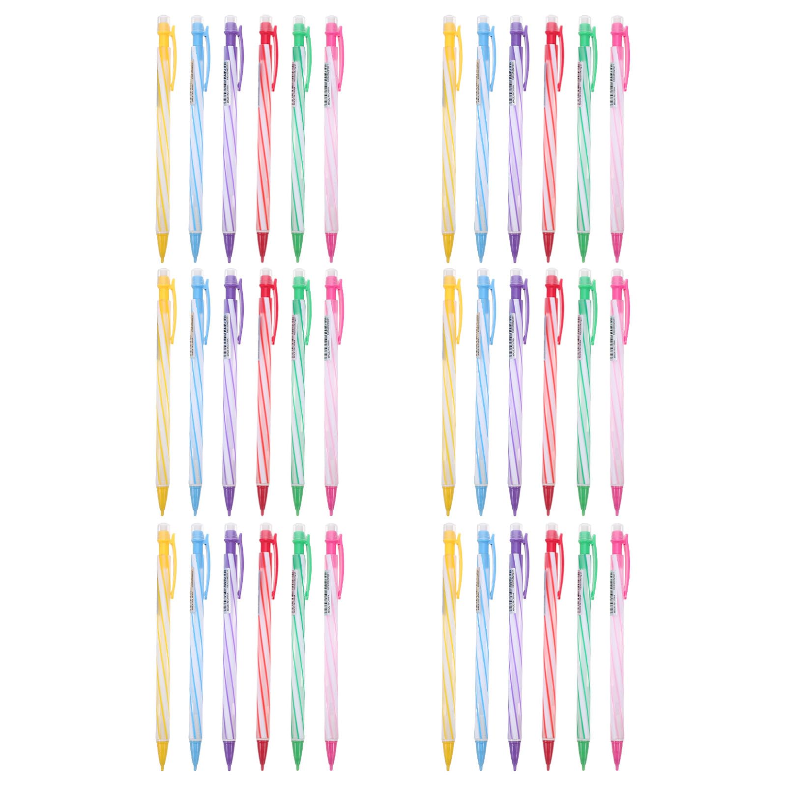iplusmile 36pezzi Matite Meccaniche Gomme Integrate Clip per Fissare Libri e Tasche senza Necessità di Affilatura per Studenti e Disegno