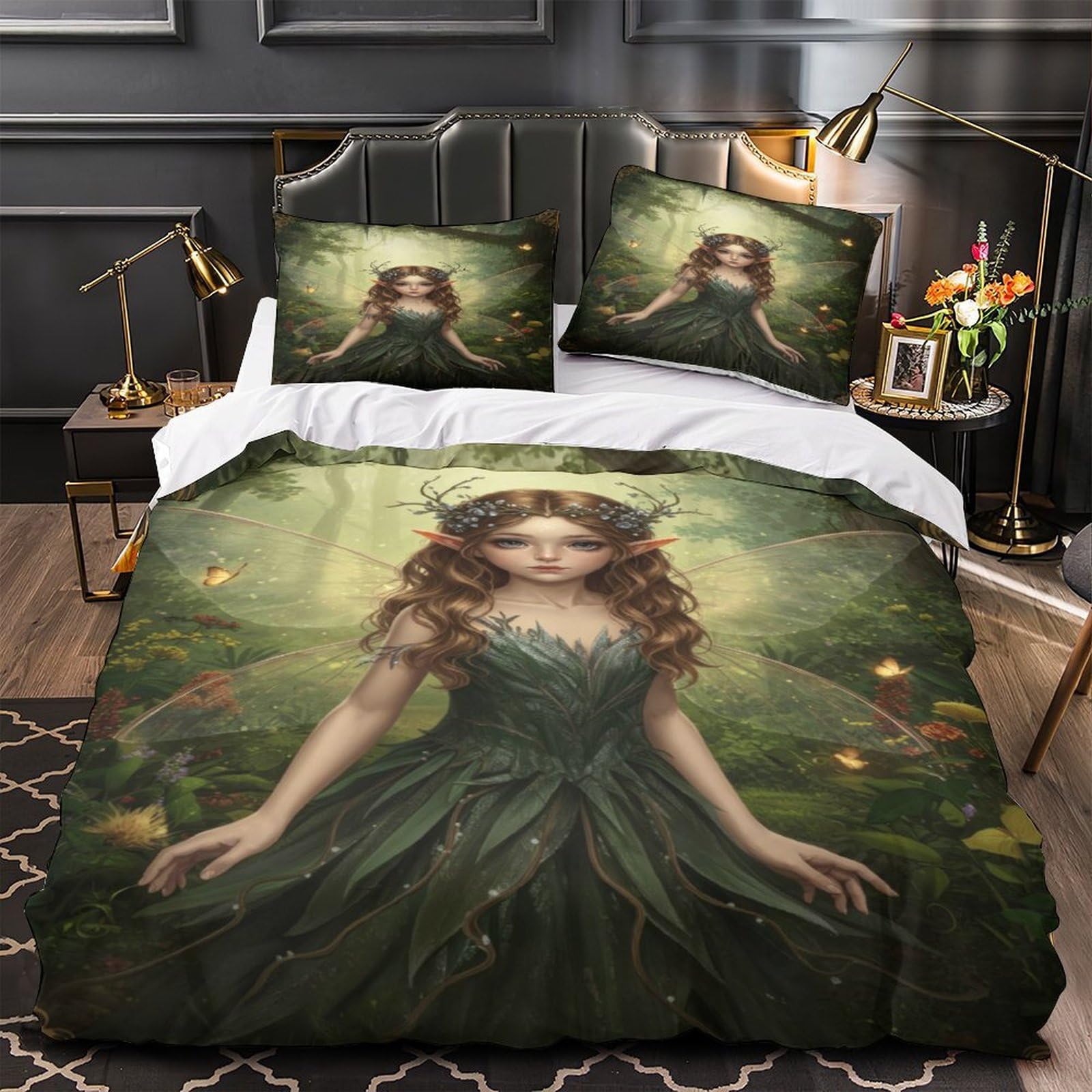 Parure de lit imprimé 3D en microfibre premium ultra douce au toucher soie