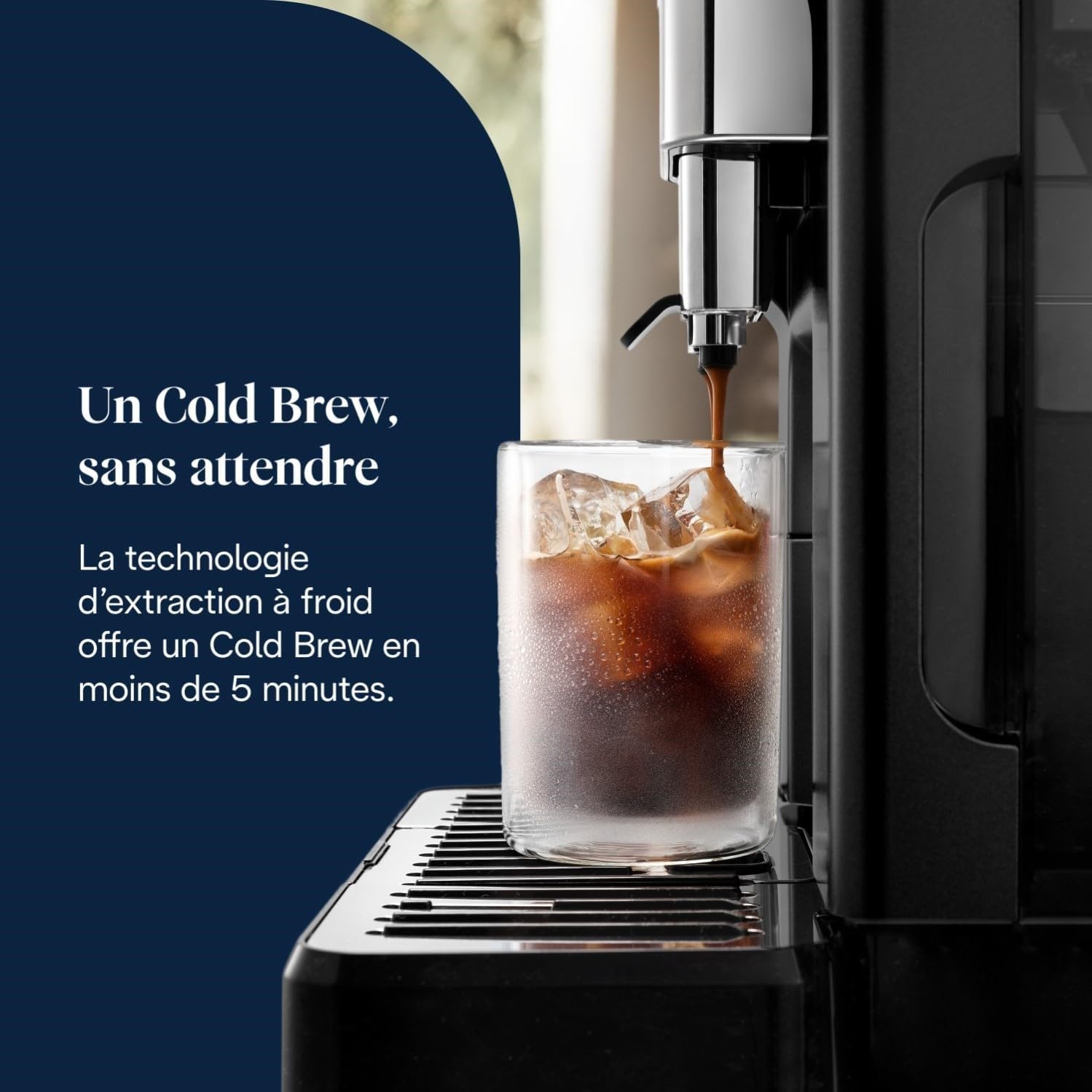 De'Longhi Eletta Explore Cold Brew ECAM452.67.G, Machine à Café Barista avec LatteCrema Hot and Cool, Machine à Espresso, Machine à Café Automatique, Extraction Froide, Pot à Café Inclus, Gris Foncé