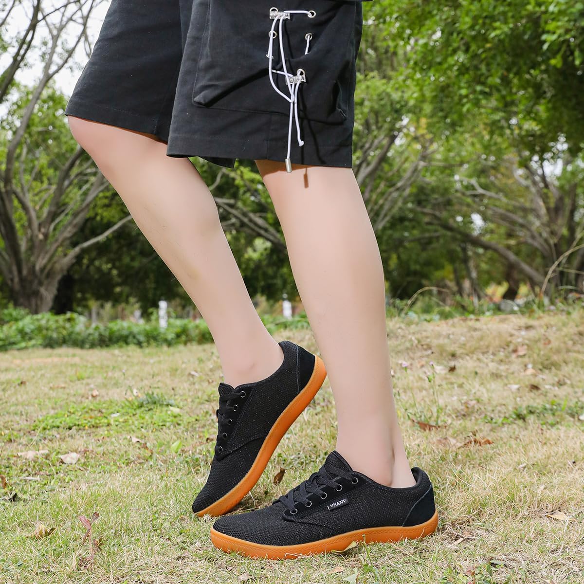 Chaussures de Course Homme Caoutchouc Noir - Chaussures de Marche Tendance Gym Tennis Travail Jogging