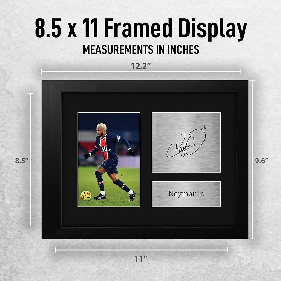 Amazon.com: HWC Trading Neymar Jr PSG Gifts USL Framed