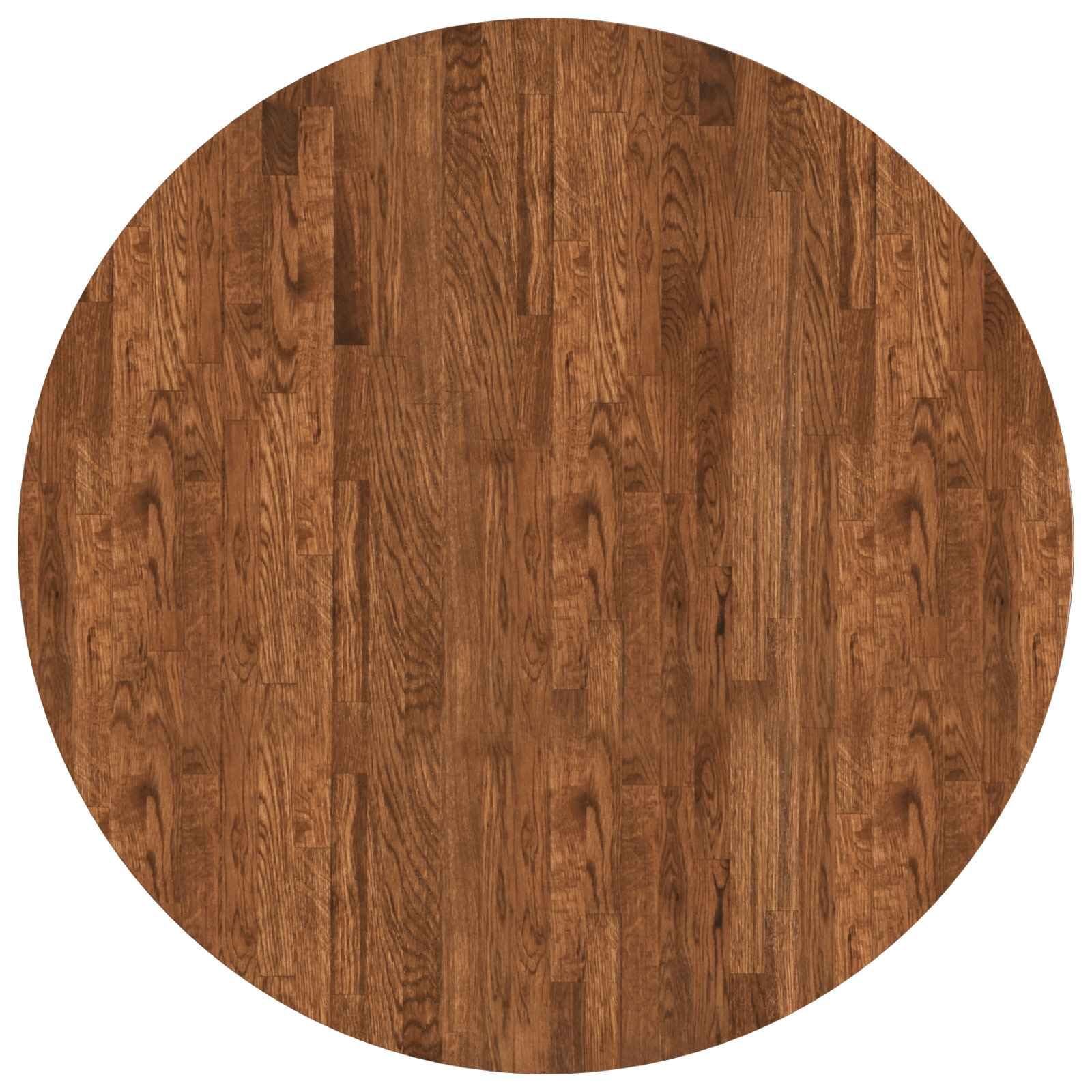 Plateau De Table Rond Ø 90 X 4 Cm en Bois De Chêne Massif