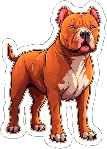 Adhesivo de American Bully de recuerdo vintage, vinilo pequeño, impermeable, para botella, libro de pasaporte, libro de recortes, portátil, vaso,