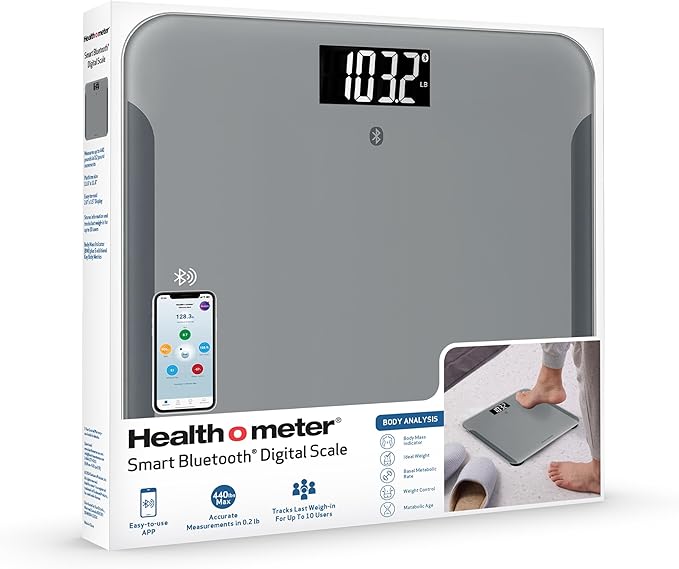 Báscula de Baño Digital Bluetooth con BMI y 440 lb de Capacidad miniatura 8