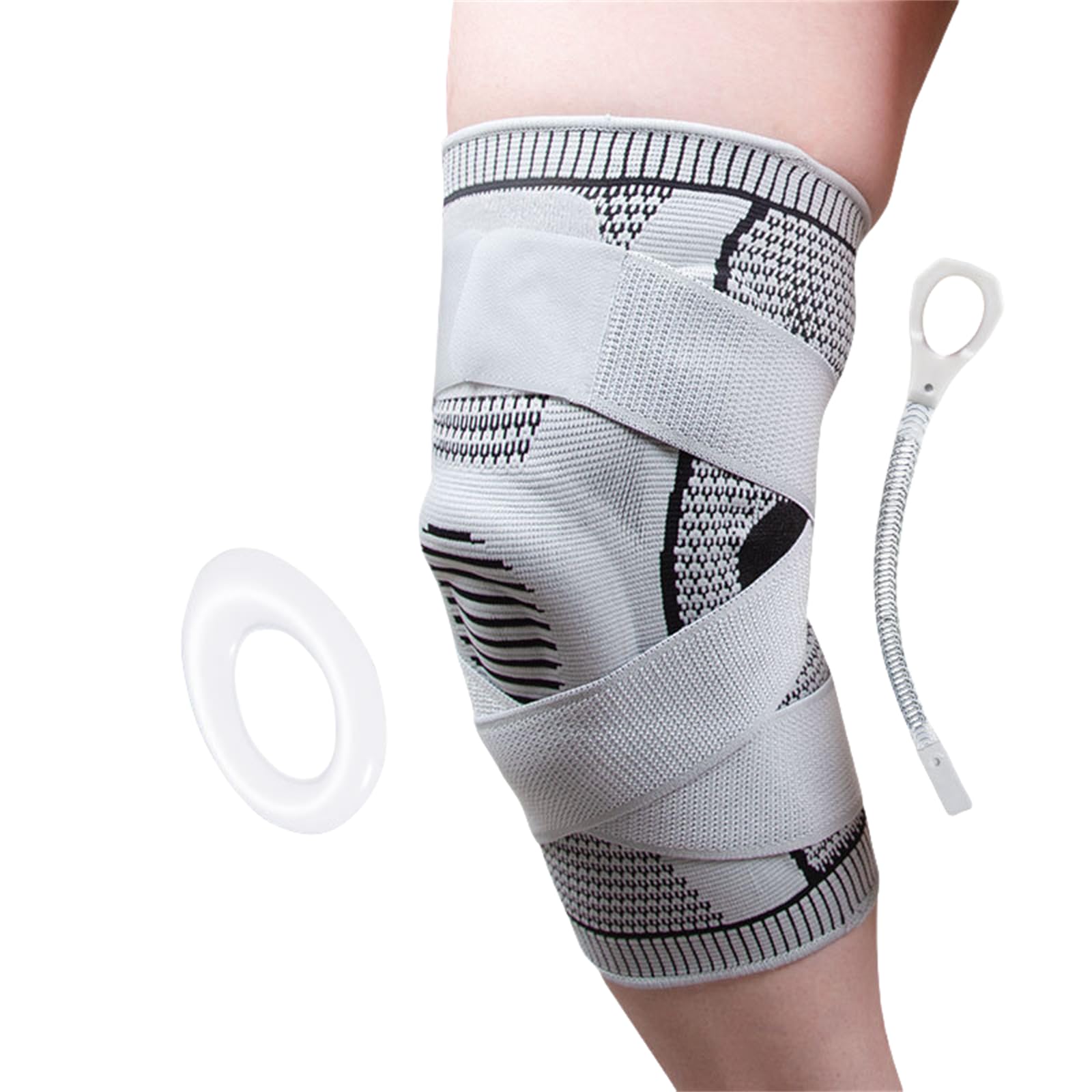 MEIION nuage confort VieActive 2.0 Genouillères de compression sportives Support antidérapant pour course, fitness, basket et randonnée