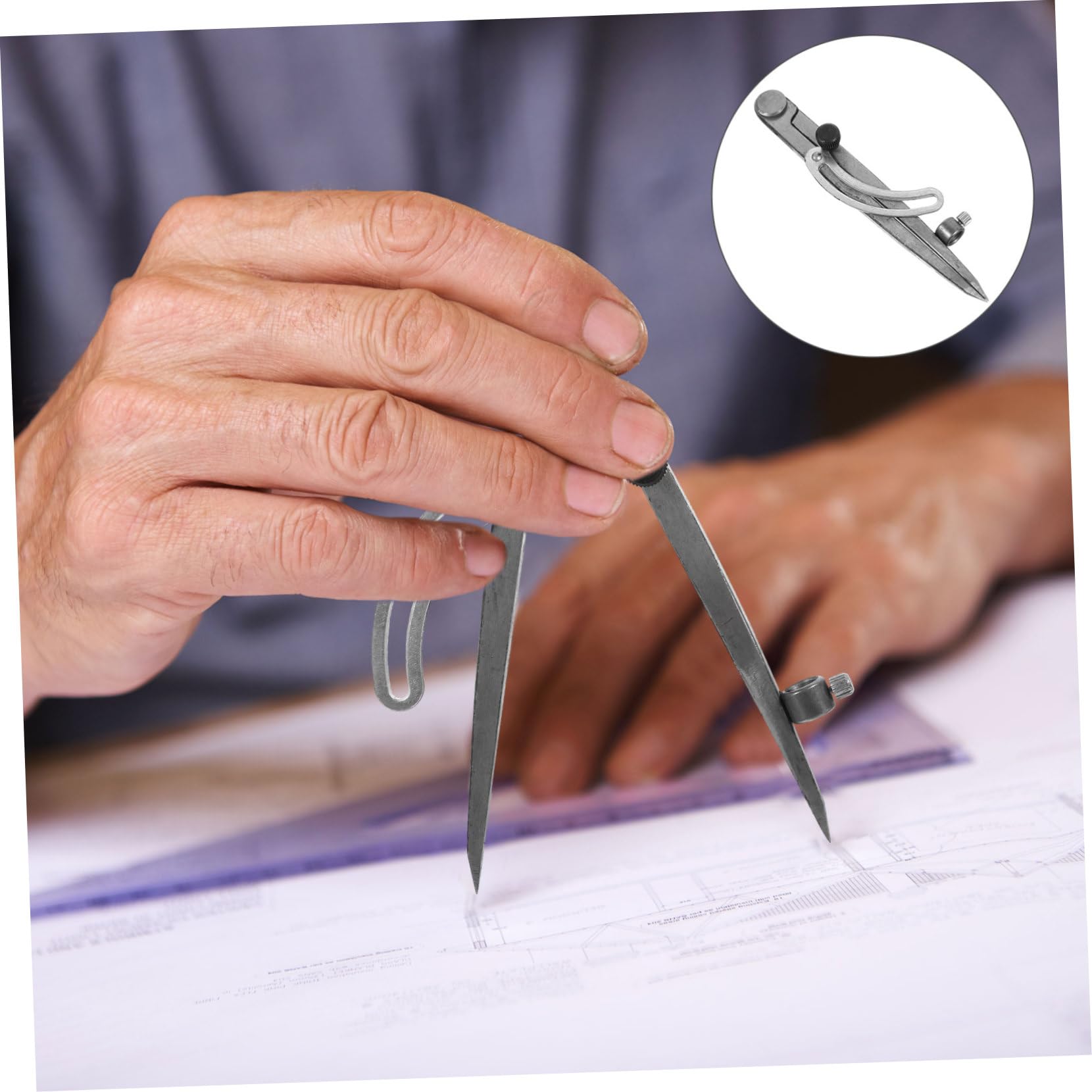 DOITOOL 5 Pièces Jauge De Marquage Boussole De Dessin Compas à Dessin Règle De Cercle De Travail Du Bois Outil Dessin Au Compas Rédaction De La Boussole Étrier Acier Carbone