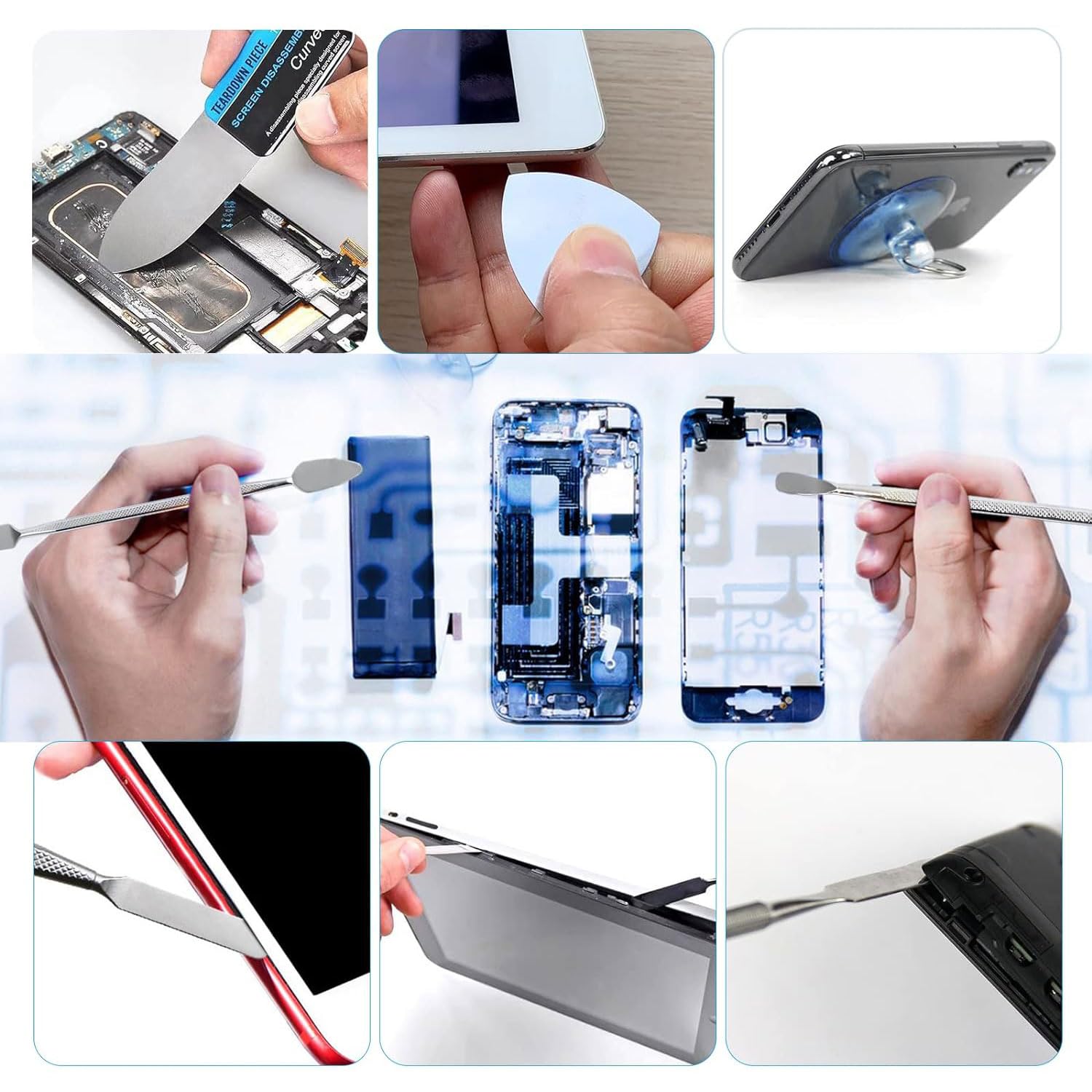 Amazon.co.jp: パーツオープナー(7点セットです)スパッジャー ヘラ