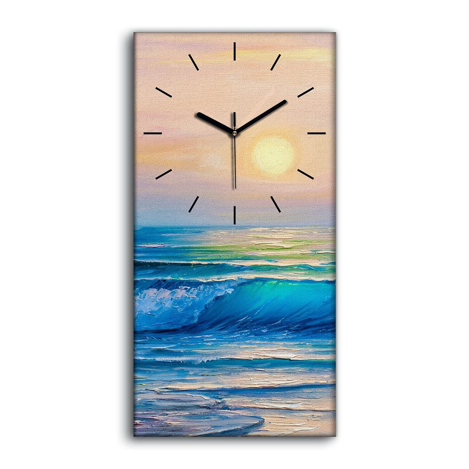 Horloge murale ocean pour chambre coucher zen et salon deco moderne