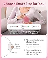 Vista 4 de Juego de válvulas de brida y pico de pato de 0.591 in compatible con Spectra S1 S2 9 Plus, piezas de repuesto de extractor de leche de boca ancha