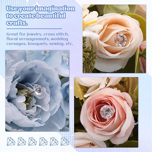 Miniatura 6 de Alfileres de boutonniere para hombre, 260 alfileres de coser, alfileres de ramillete, suministros de arreglos florales, alfileres rectos, alfileres