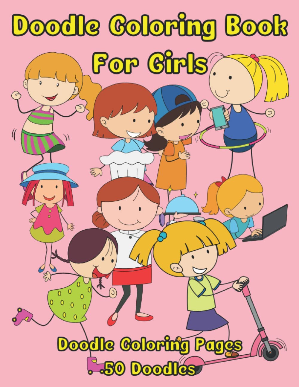 Doodle Coloring Book For Girls: Doodle Coloring Pages