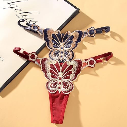 Miniatura 2 de Bragas florales sexy con tanga para mujer con tamaño ajustable