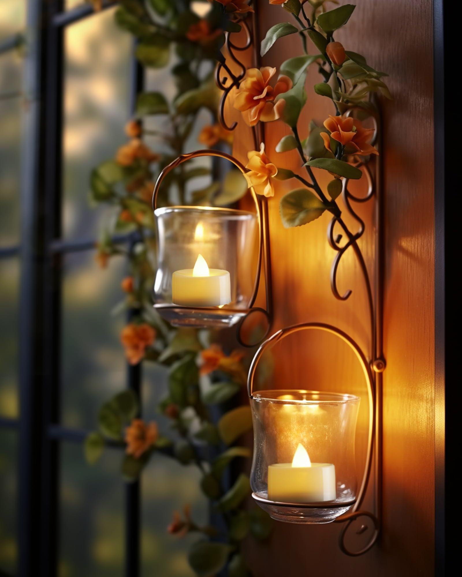 Homemory 24 lumini a batteria con telecomando, timer 2/4/6/8H, candele senza fiamma, ideali per Natale, matrimoni, feste, luci bianche calde