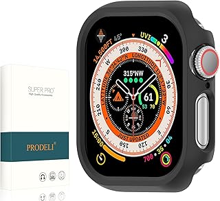 PRODELI For Apple Watch Series 10 42mm 専用 ケース キズ防止 取り付け簡単 PC素材 軽量 シンプル アップルウォッチ series 10 用 保護カバー (ブラック)
