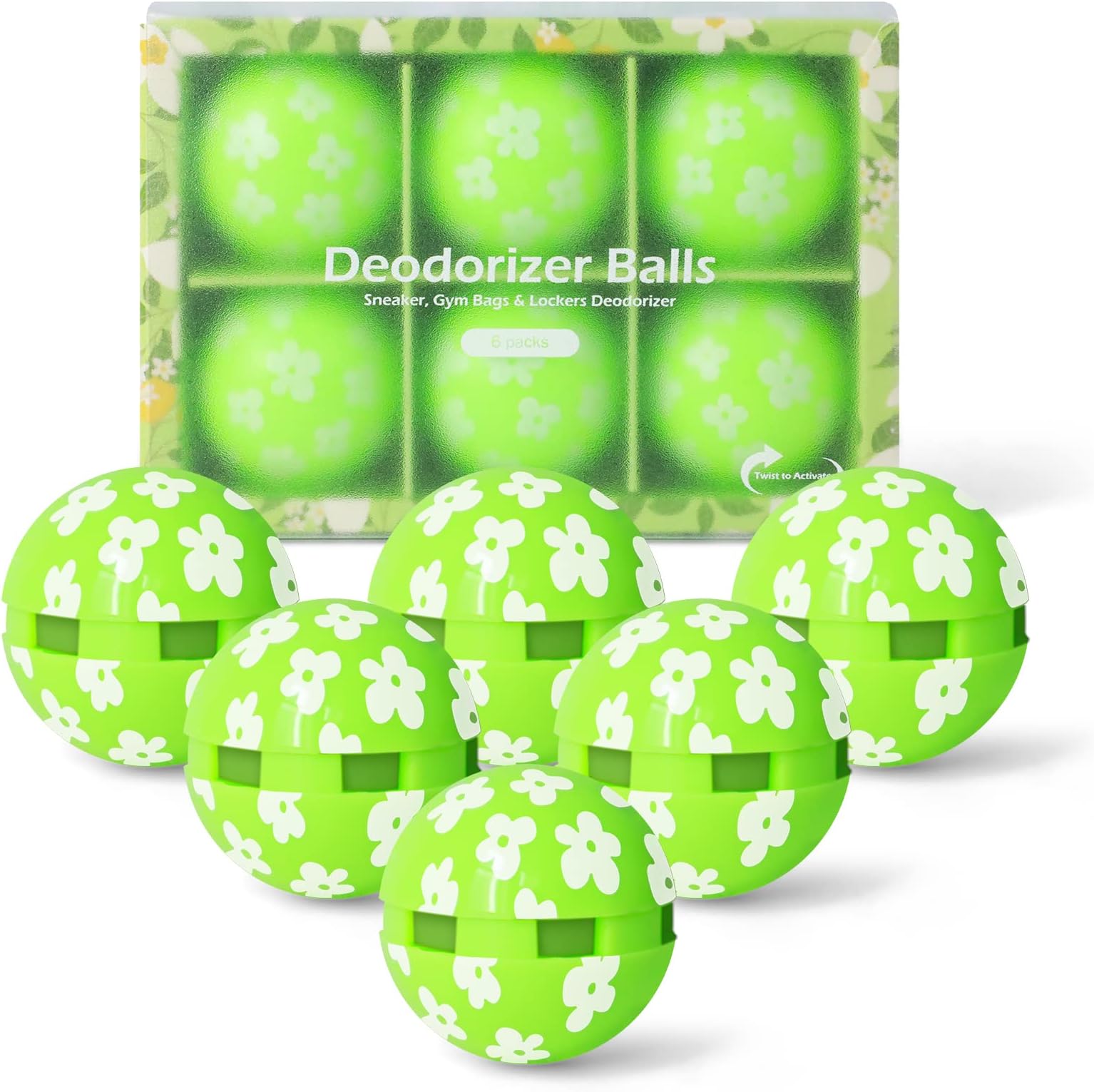 Xcleen Shoe Deodorizer Balls 12 Count, Air Freshener Odor