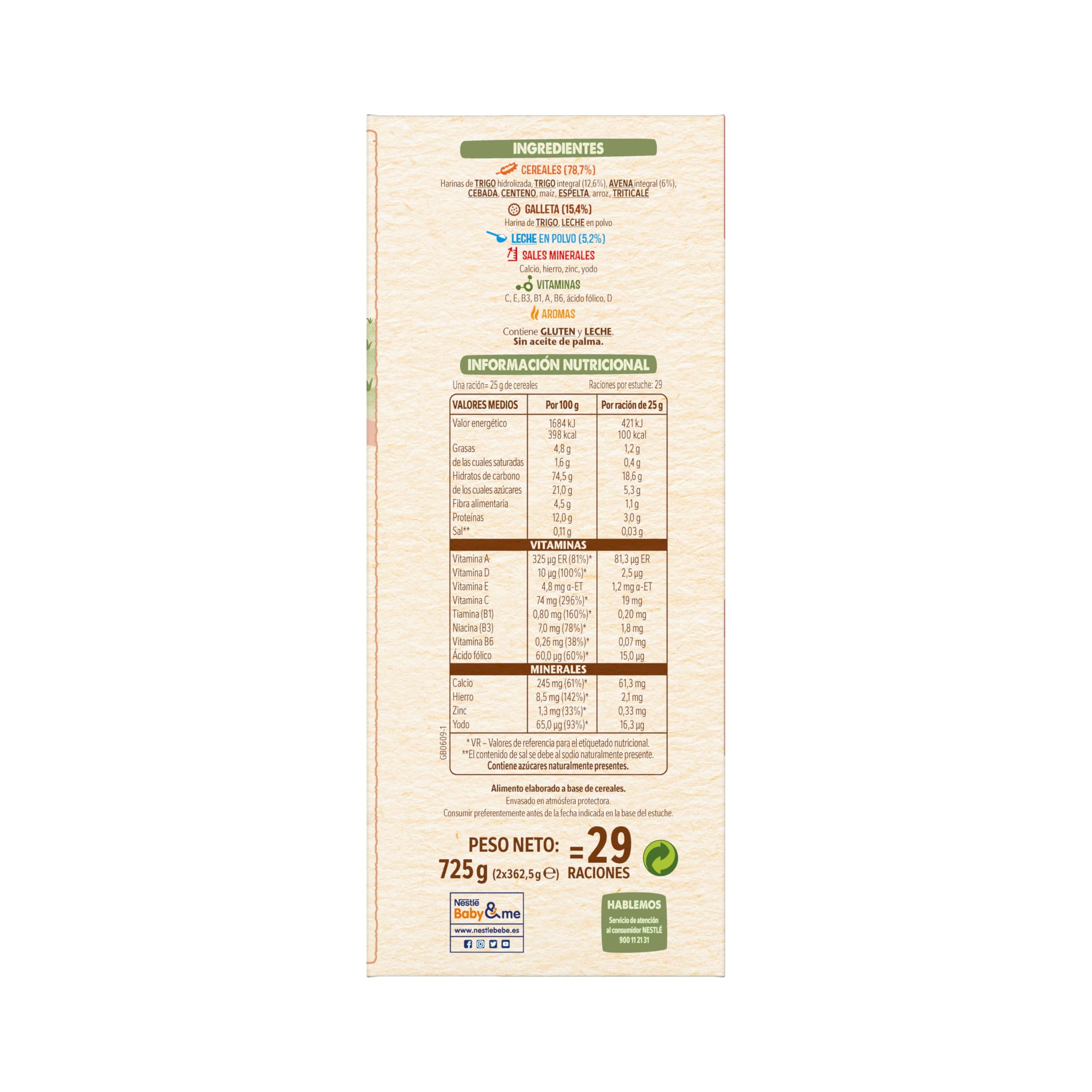 Nestle Papilla 8 céréales avec biscuit, 725 g