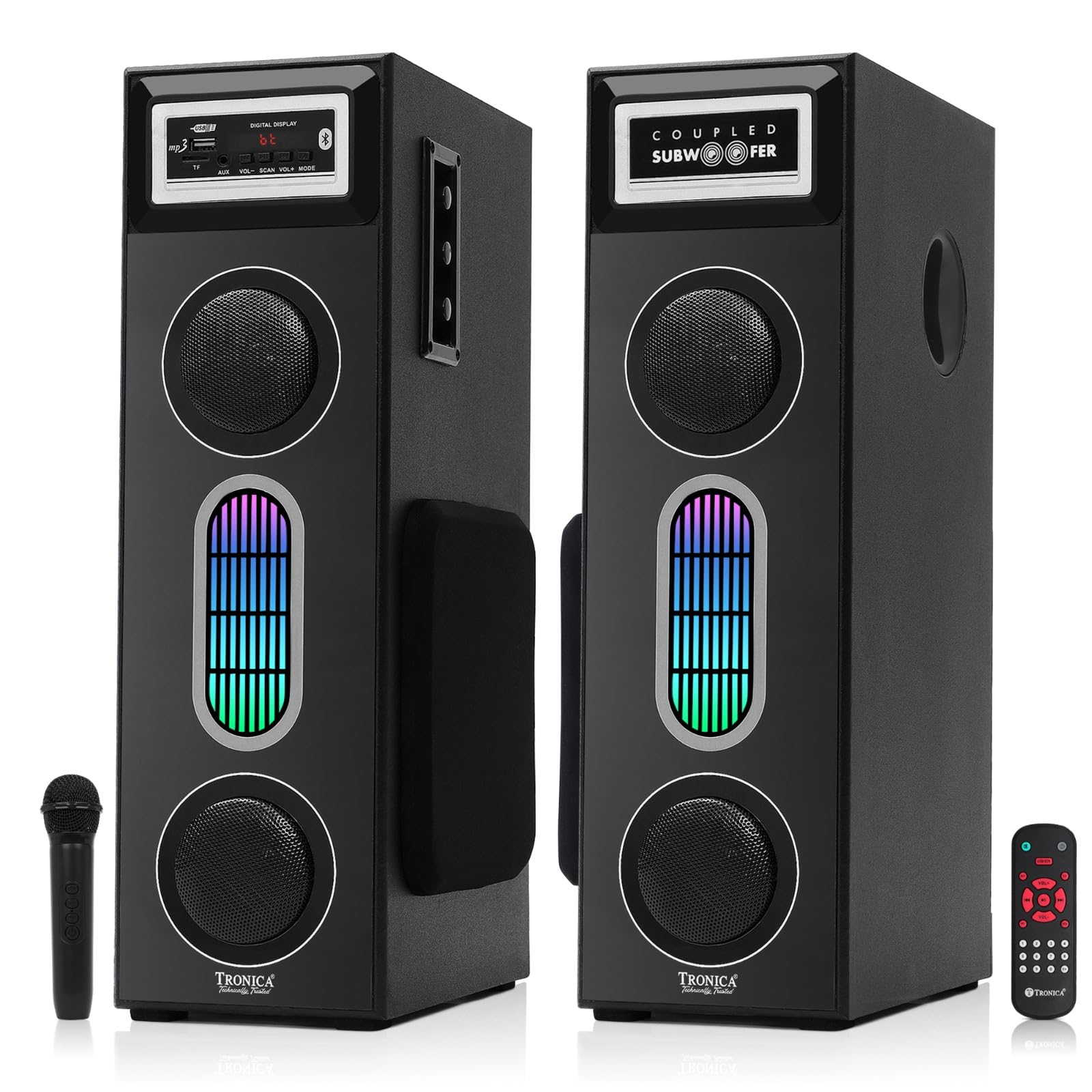 Tronica Brace Dual Tower Bluetooth 70w Home Theater System by TRONICA with FM/Pendrive/Aux/TV Support & Remote with Wireless Mic-picture-28