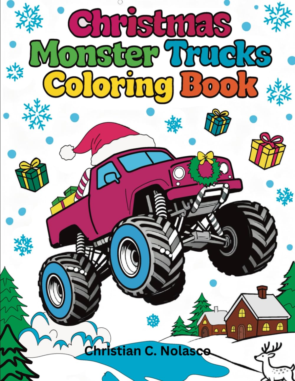 CHRISTMAS MONSTER TRUCK COLORING BOOK