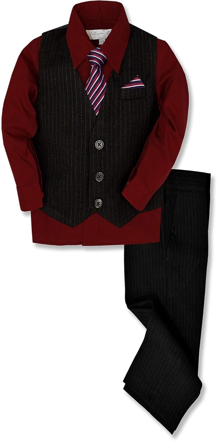 Pinstripe Boys Formal Vest Set