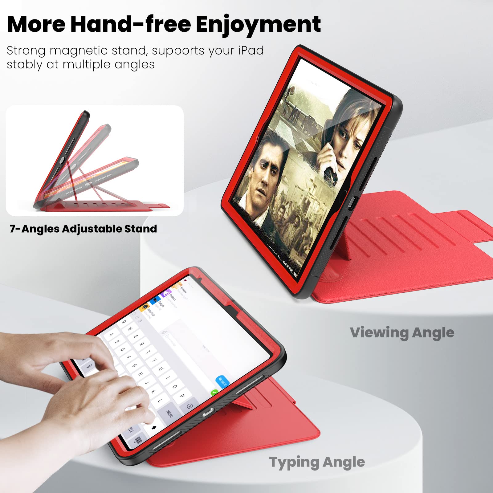 SEYMAC stock Case voor iPad 9e/8e/7e generatie 10,2 inch 2021/2020/2019