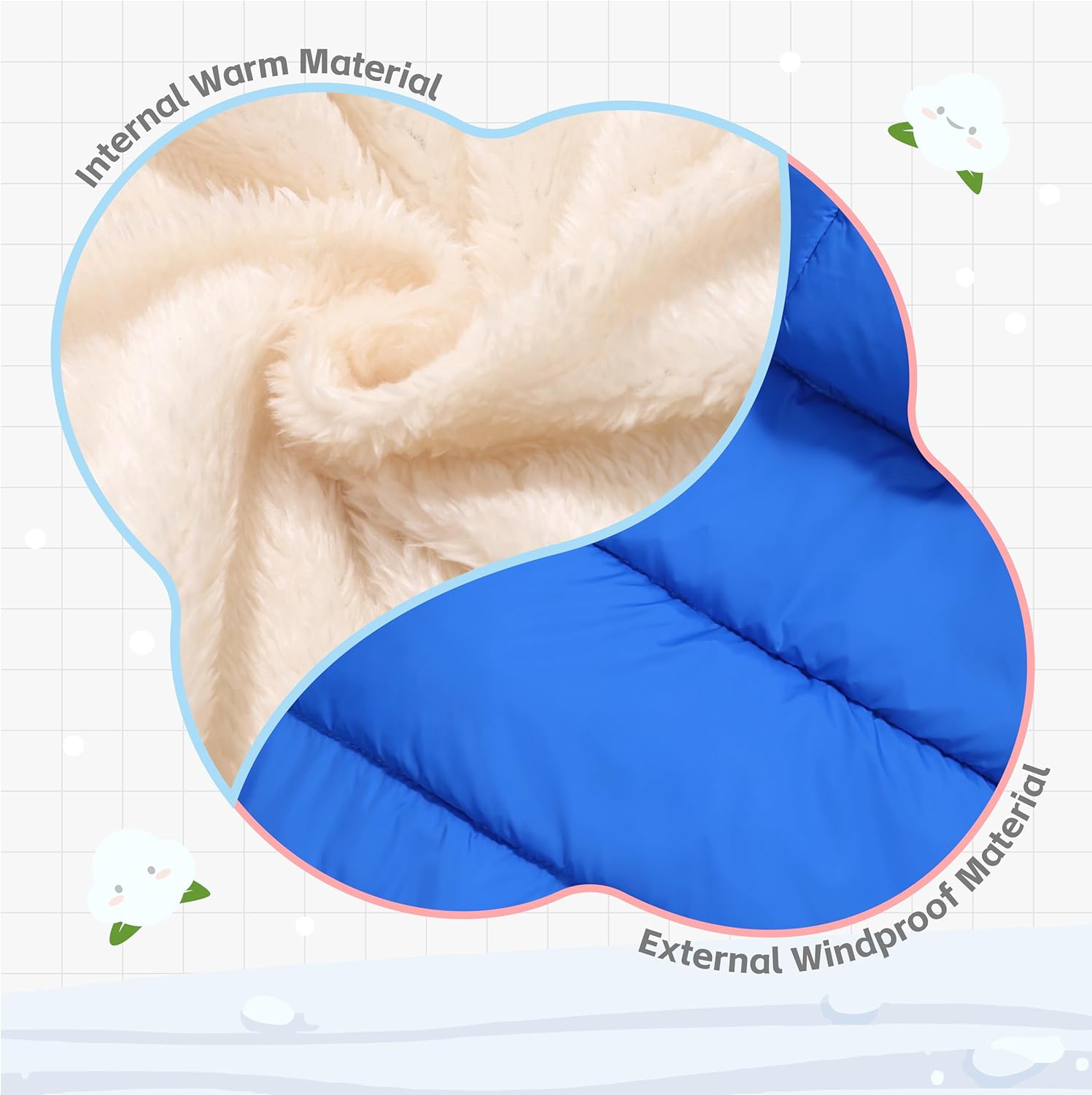 Baby Boys Girls Winter Coats for Toddler Kids Infants Baby Light Puffer Warm Thick Hooded Down Jacket for 2-7 Years - Image 4