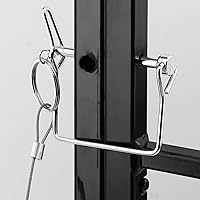 Vista 5 de Prime-Line S 4780 - Parrilla de ventana de acero al carbono pintado en blanco, con bisagras y 4 barras (paquete individual)