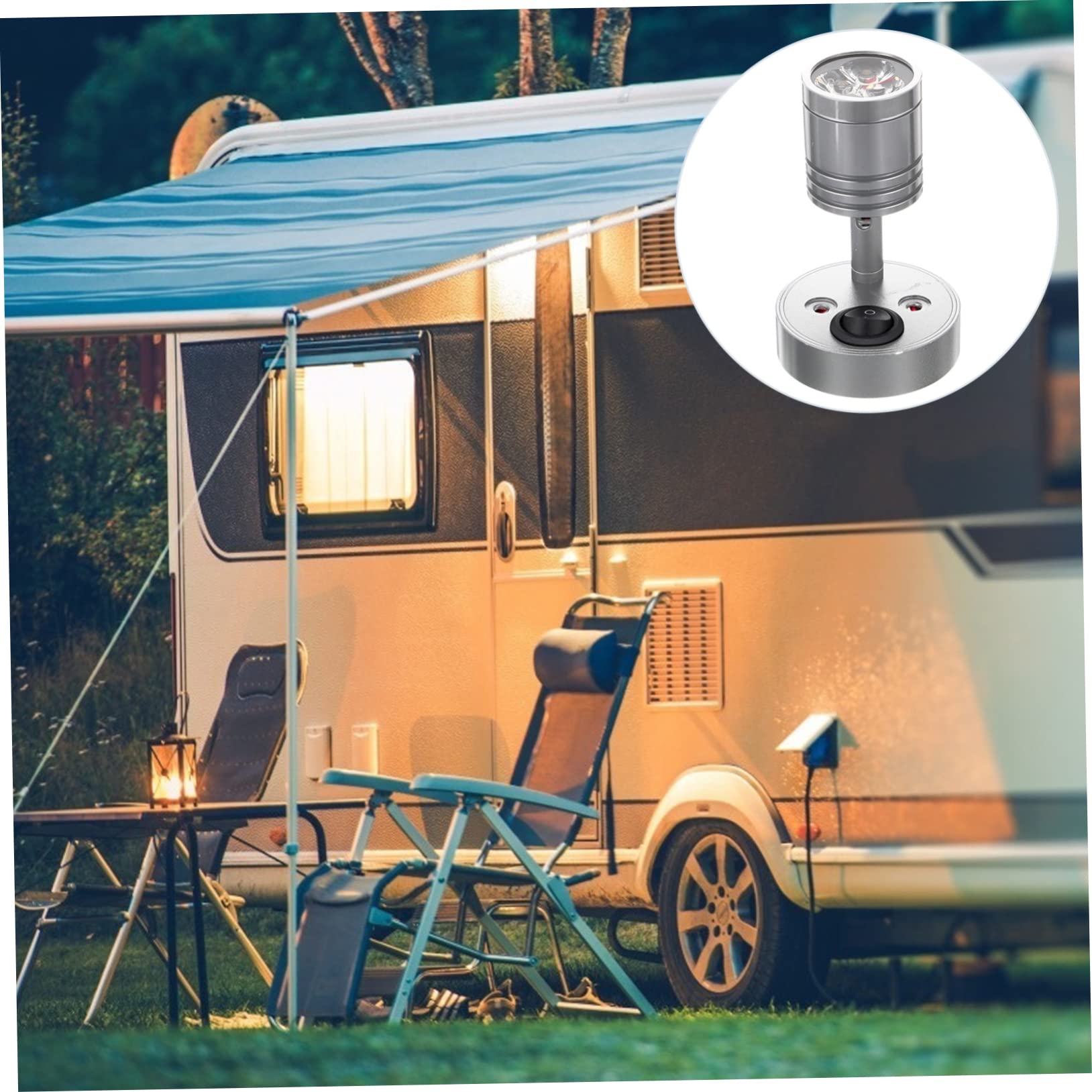MAGICLULU Lampada LED 3W per RV e Campeggio Distribuzione Omogenea della Luce in Alluminio Anticorrosione