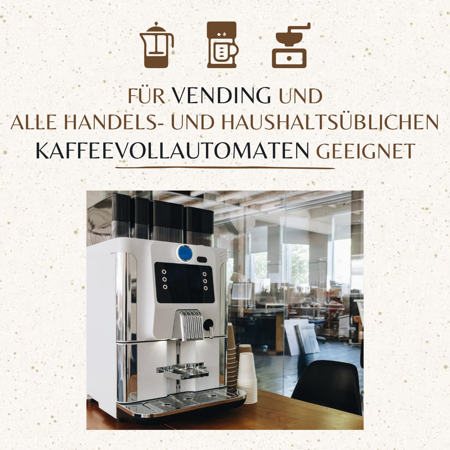Venessa Coffee Creamer VCC35 - 10 x 1kg Kaffeeweißer, hochwertiger Kaffeeweißer für Vending Automaten, hohe Weißkraft, leicht löslich, Aromaschutzbeutel