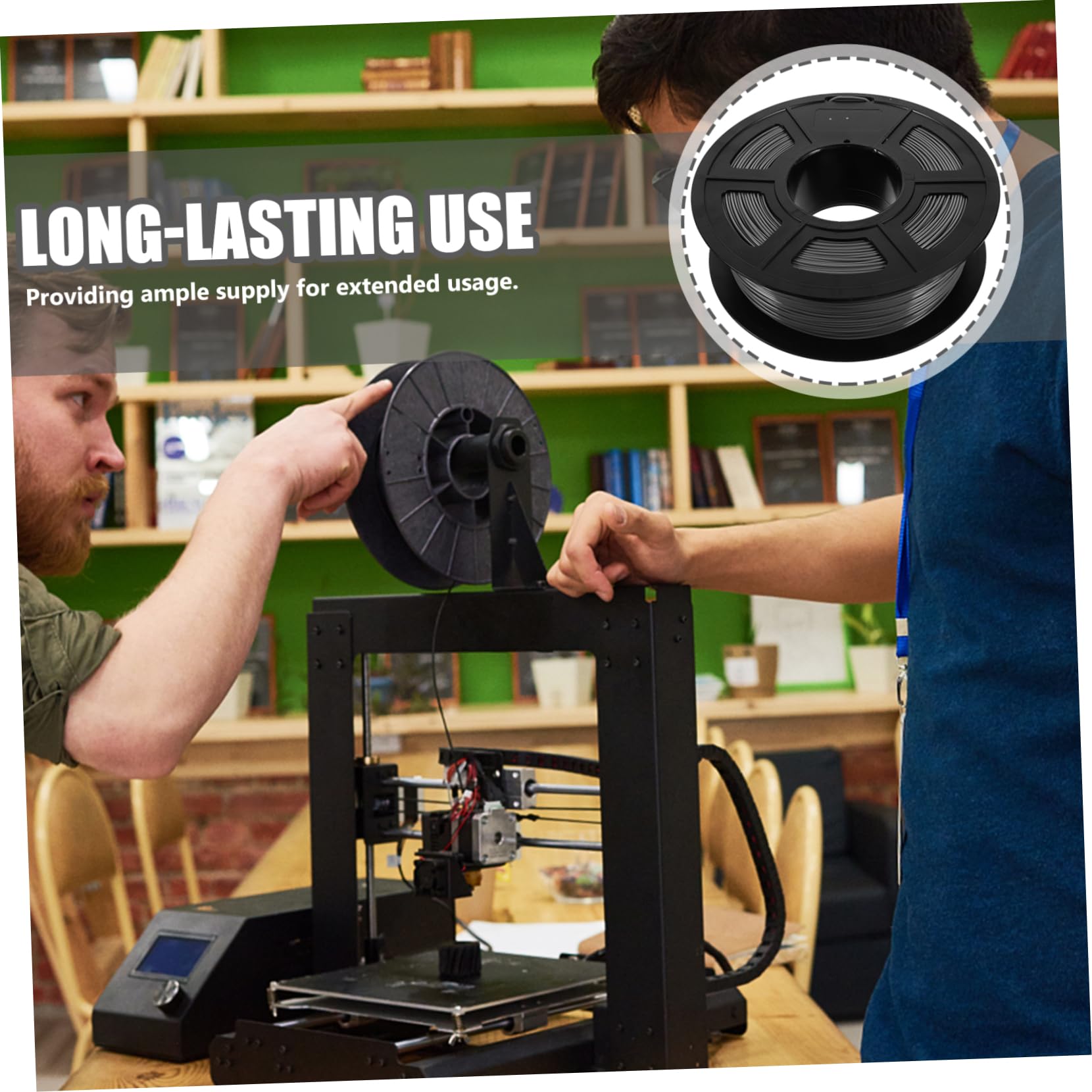 PartyKindom Filament Pla Pour Imprimante Bobine De Consommable De Précision Dimensionnelle