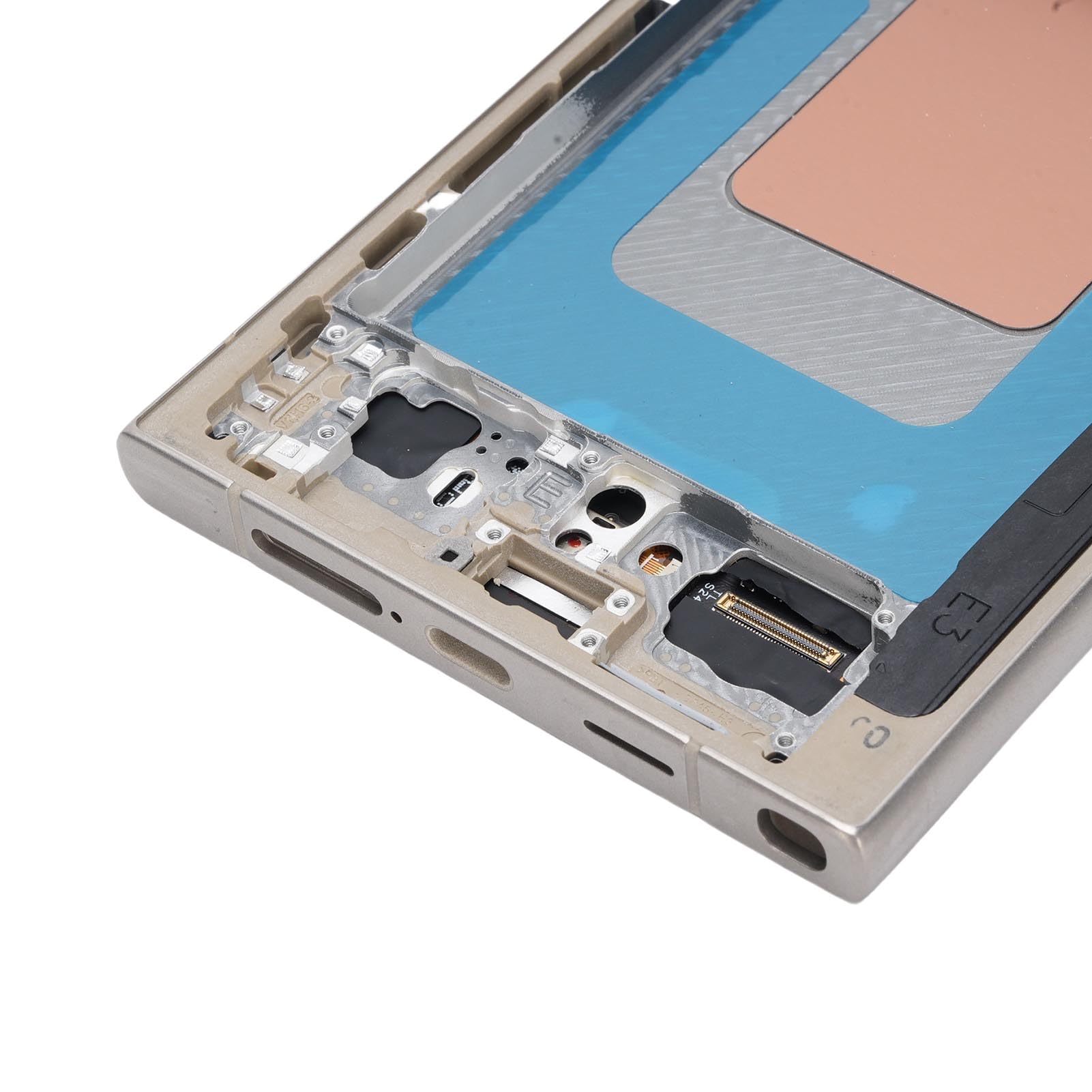 Alomejor Wymiana Ekranu Telefonu do S24 Ultra 5G Digitizer z obsługą Linii Papilarnych Zespół Ekranu 6,8 Cala dla łatwej Instalacji (GRAY)