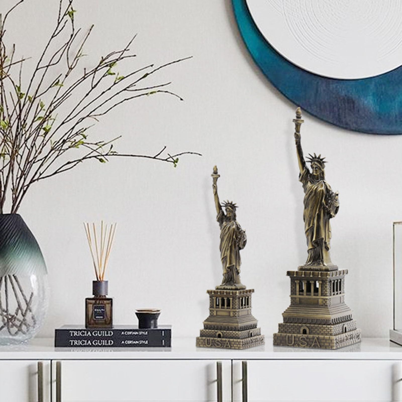 Amazon.co.jp: ブロンズニューヨーク自由の女神像モデル金属彫刻有名な