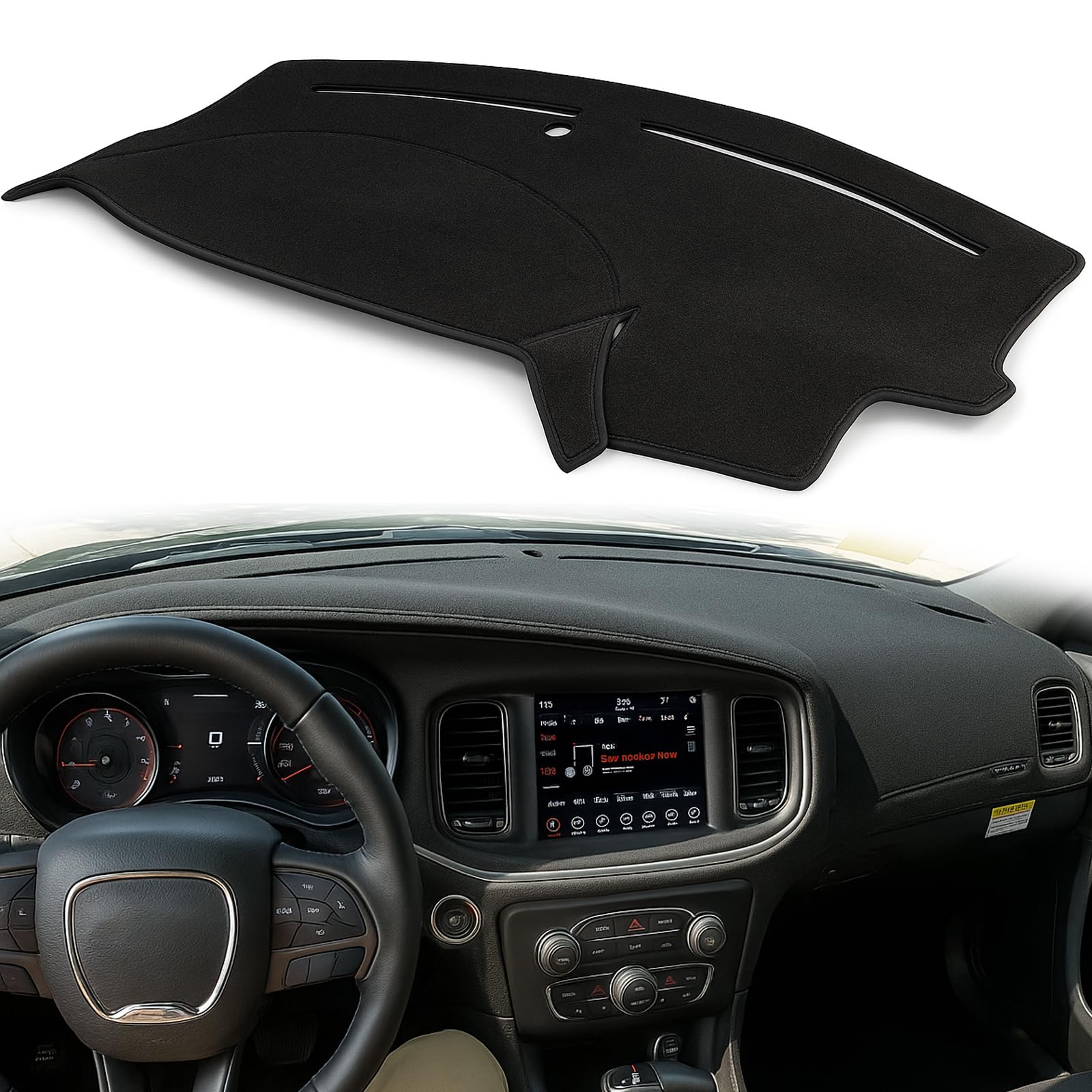 Biifoxee Dash Cover Custom Fit for Dodge Charger 2011-2023 Dashboard Cover Dashcover Dash Mat Protector Carpet Pad Accessories