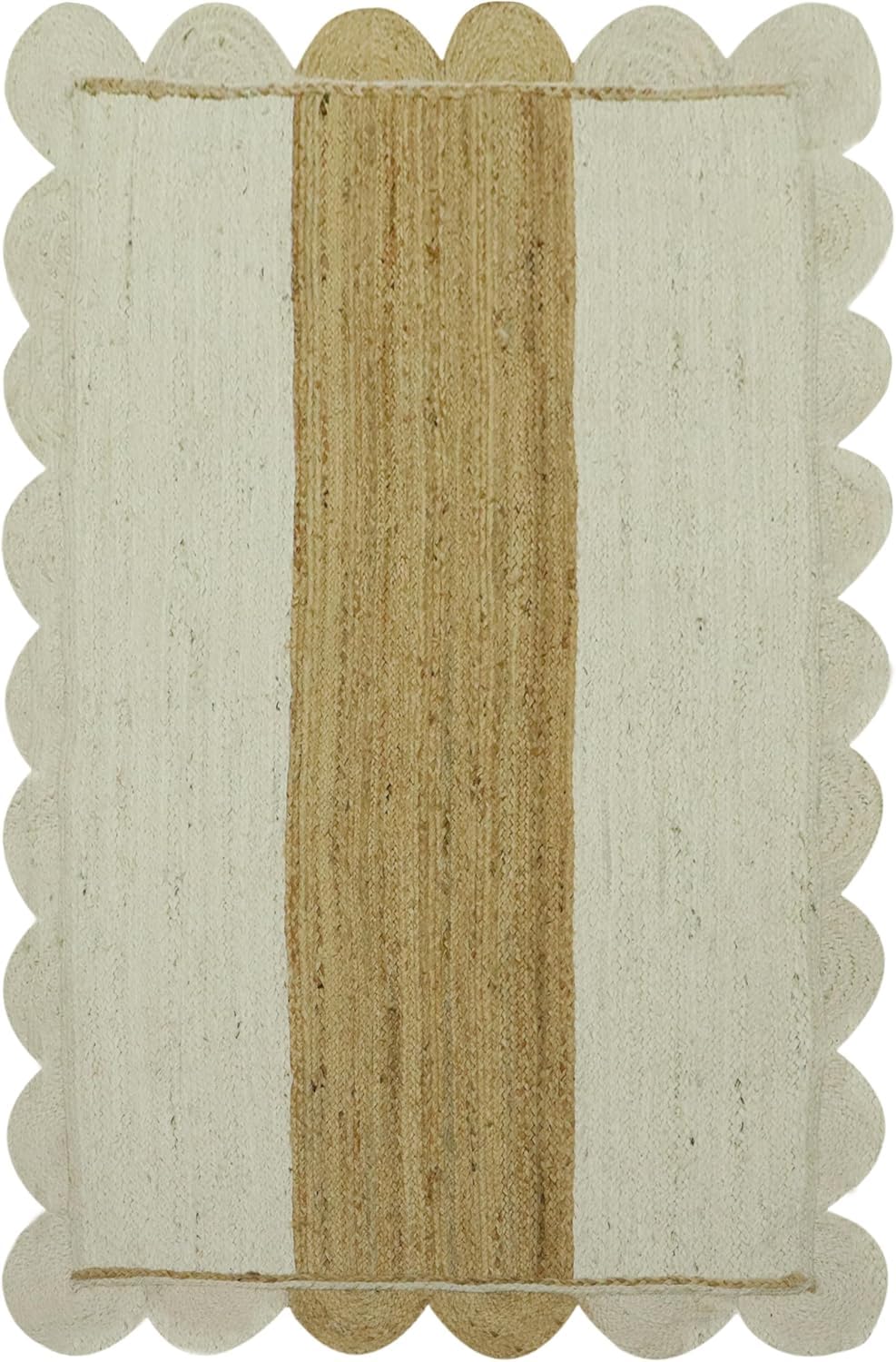 Tapis en jute Kilim à tissage plat résistant pour intérieur et extérieur