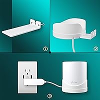 Vista 4 de Soporte de pared para sistema WiFi de malla Deco X55, X55 Pro, X20, X50, X60 Mesh WiFi (3 unidades)