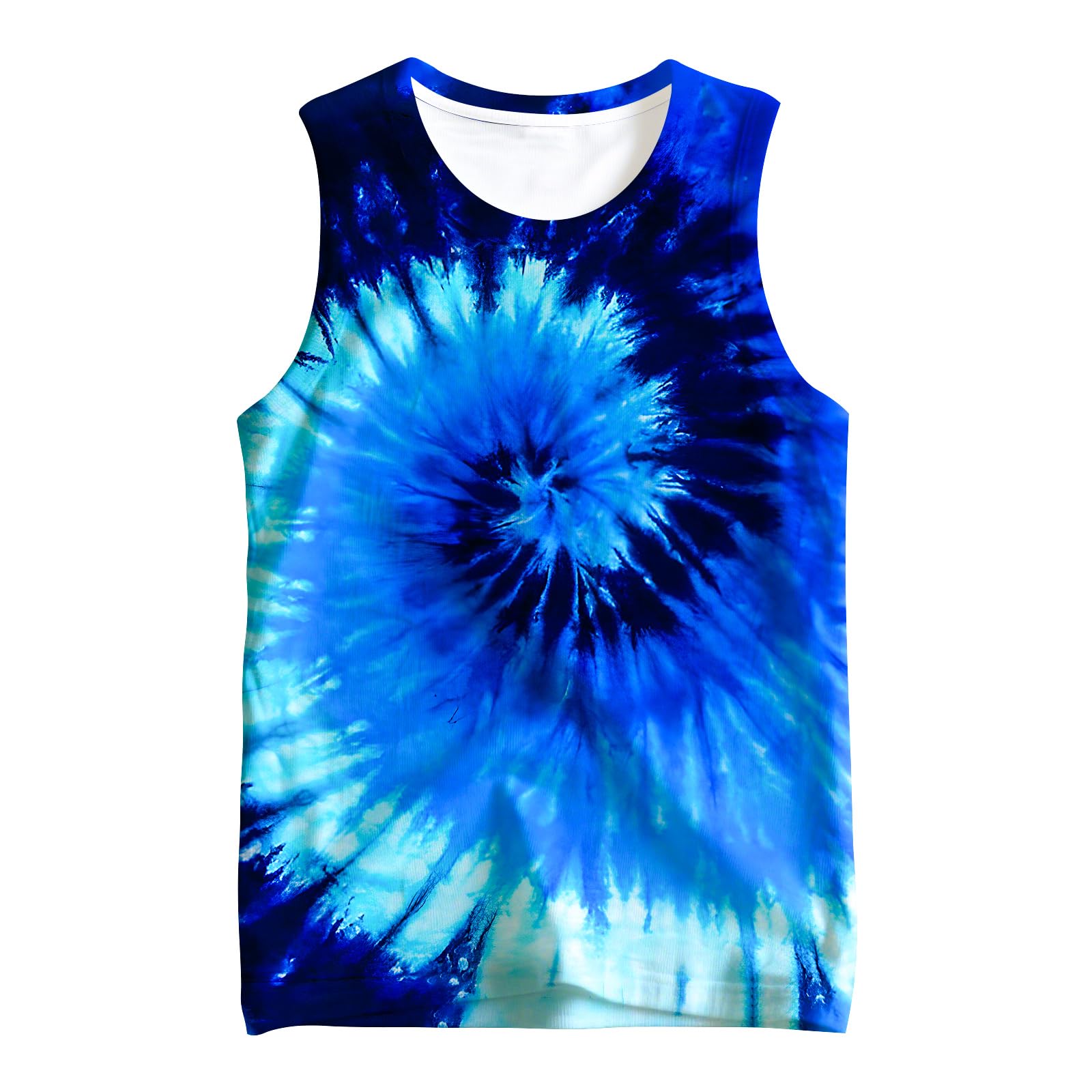 Kids Cute Animal Tie Dye Tank Tops Shirt Sleeveless Undershirt