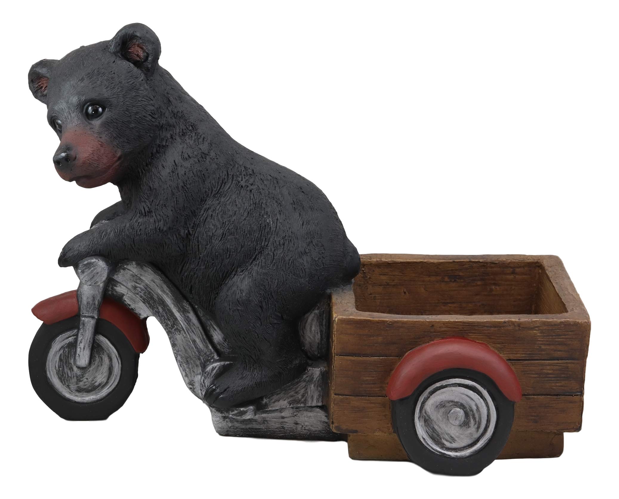 Teddy Bear with Tricycle Tucker＆Walther Amazon.com: Ebros Gift Large Rustic Wildlife Black Bear Riding