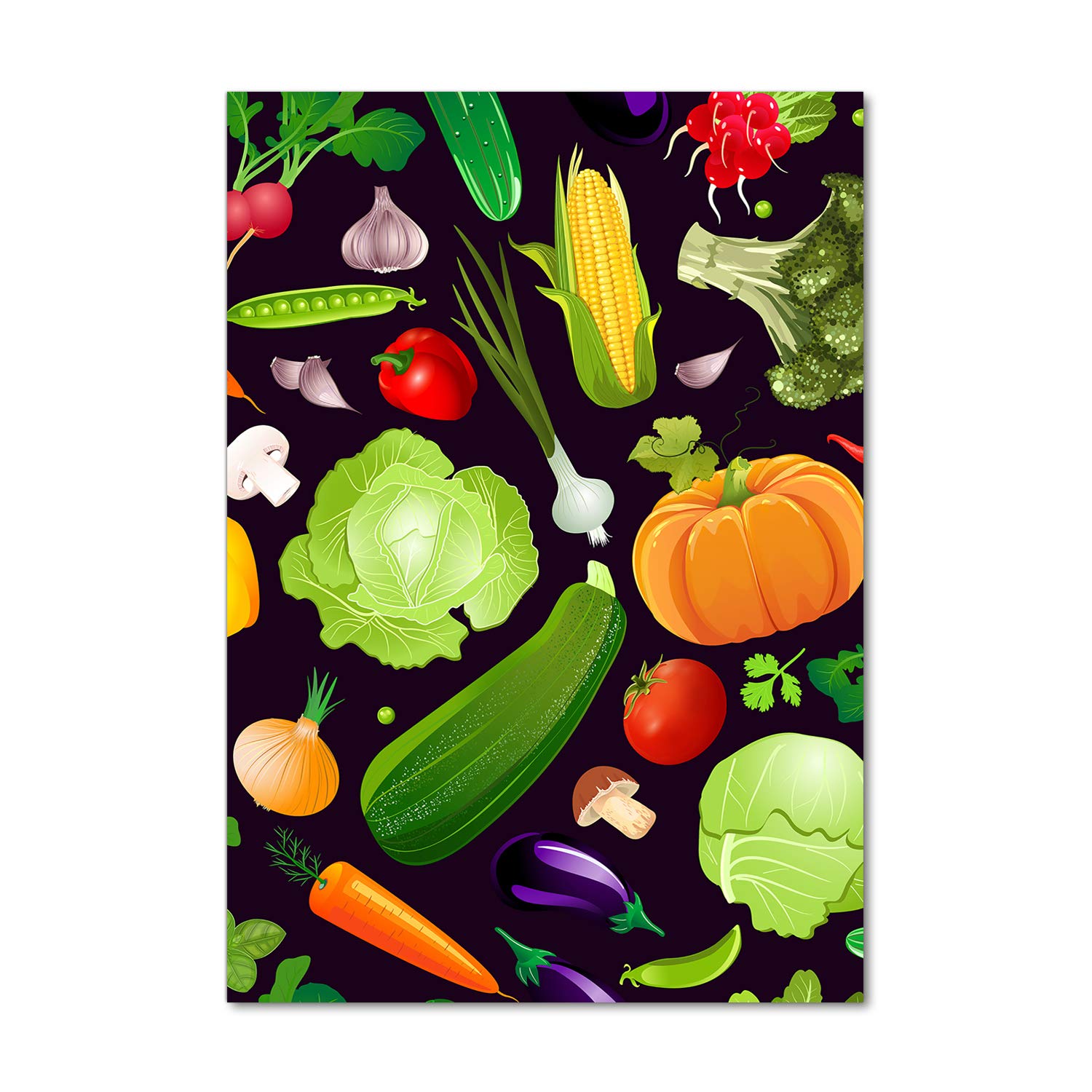Tableaux pour la mur de cuisine Tulup 70x100 en plexiglas motif légumes colorés