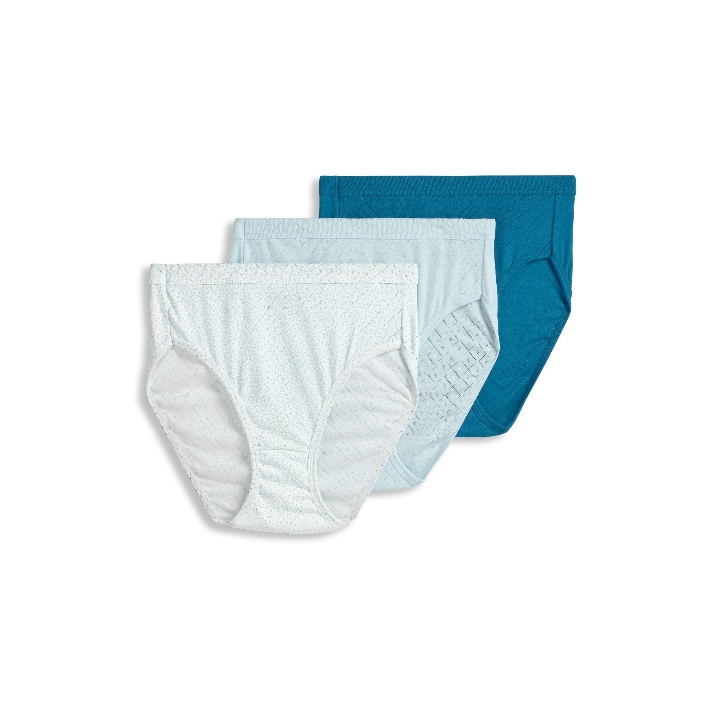 Jockey Women's Underwear 100% Cotton Elance Breathe French Cut - 3 Pack