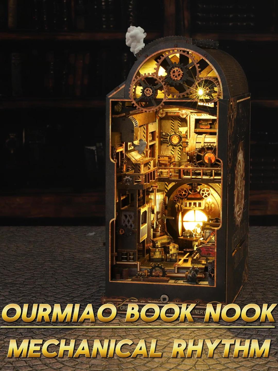 Amazon.com: OurMiao Book Nook Kit Mechanical Rhythm, DIY Booknooks