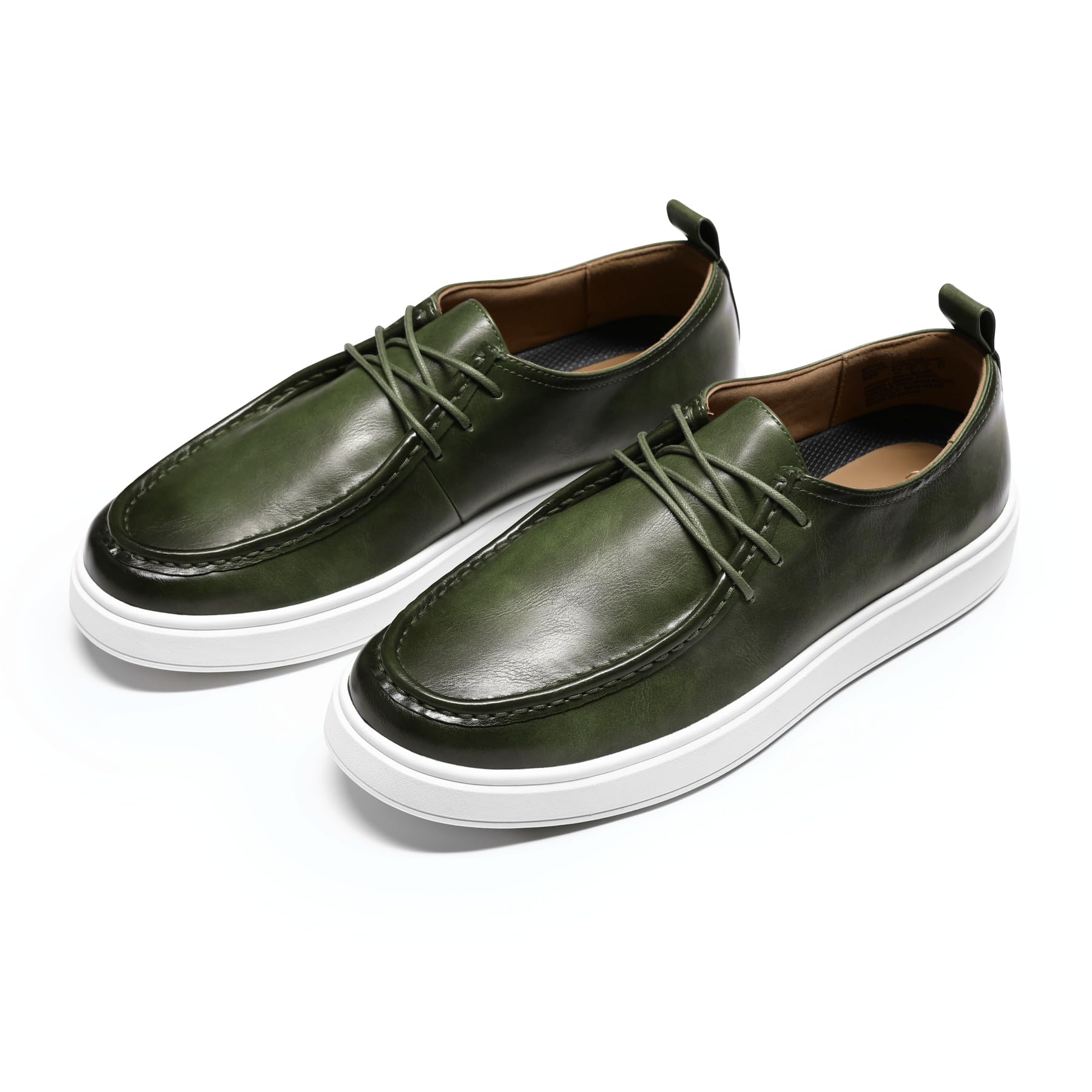 Allthemen Herren Loafer mit Schnürsenkel Mokassin Leder Slipper Business | Flache Sohle, Bootsschuhe, Bequem Leicht, Slipper, Casual, Halbschuhe, Freizeitschuhe, Moccasins