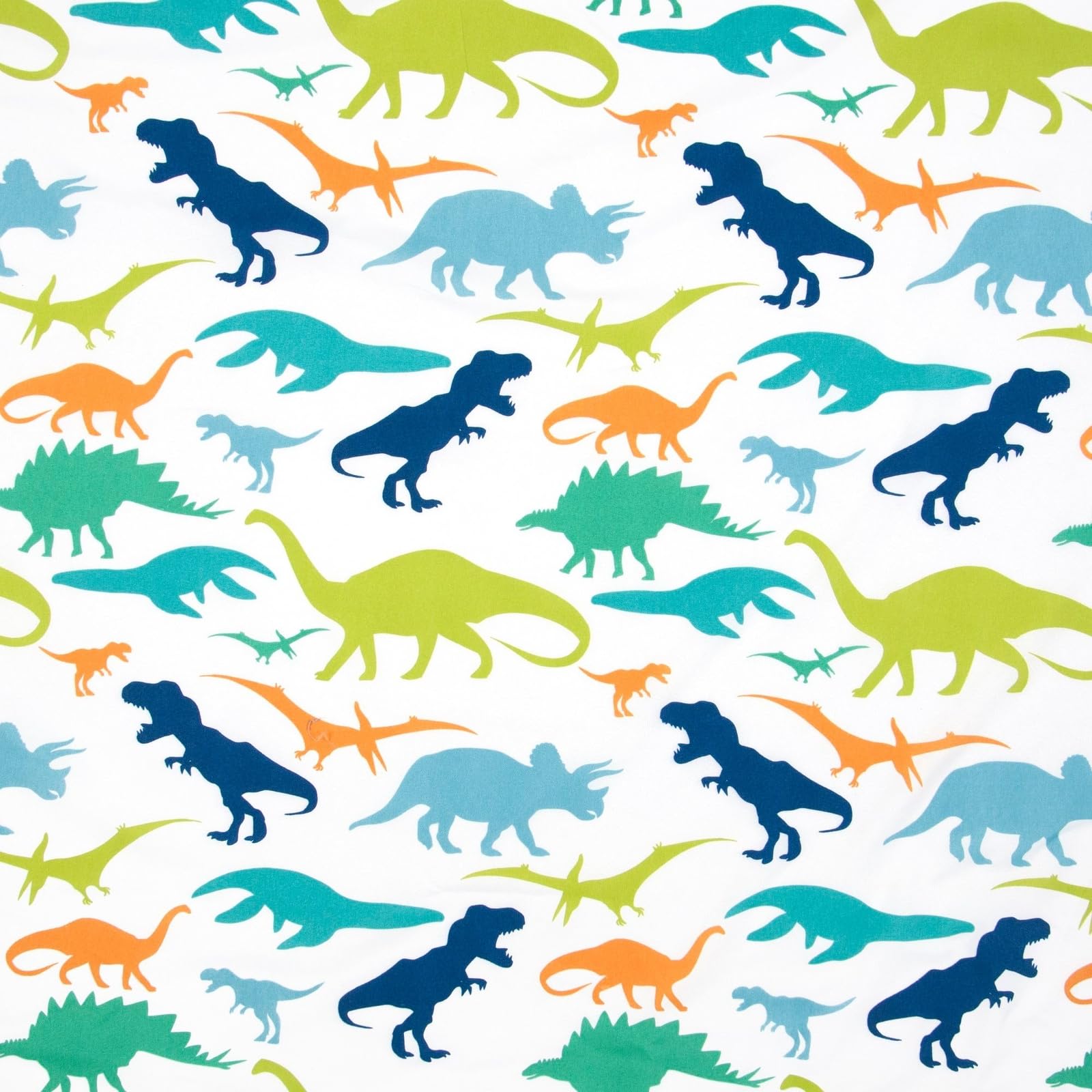 Juego de sábanas de dinosaurio multicolor de 3 piezas para niños y niños, 1 sábana encimera individual y 1 sábana bajera individual, funda de almohada Queen, microfibra cepillada suave, 9