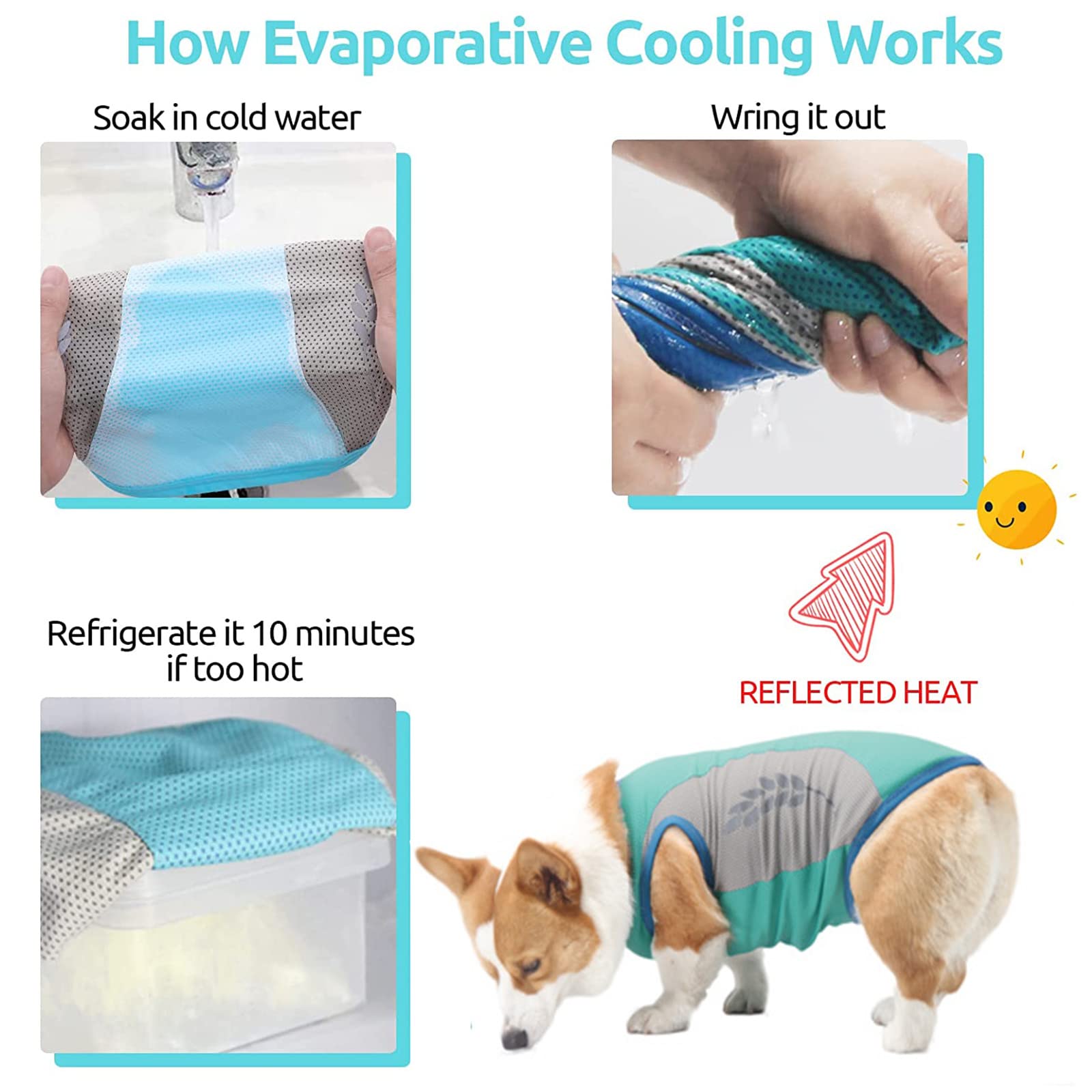 Dog Clothes Cooling Shirts for Small Dogs Boy Girl Yorkie Chihuahua,Summer Dog Cooling Vest Breathable Pet Mesh T-Shirts Quick Dry Doggy Clothes for Small Medium Large Dogs Apparel