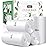 3 Gallon 220 Counts Strong Trash Bags Garbage Bags by Teivio, Bin Liners, for home office kitchen, Clear