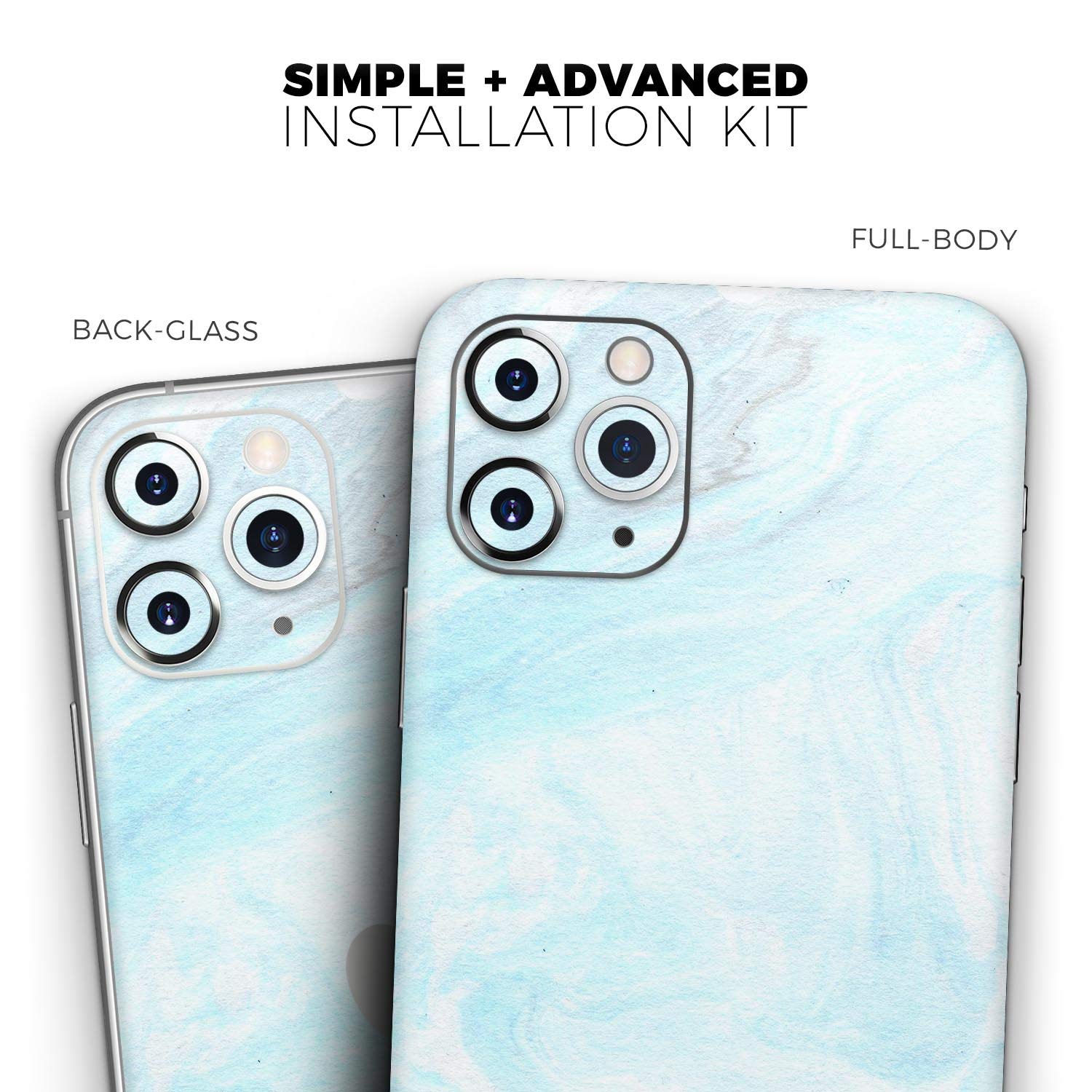 Amazon.com: Design Skinz Mixtured Blue v9 Textured Marble