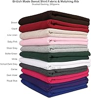 Vista 5 de Sudadera de tela para Hoddies y confección. 30 colores de esta sudadera de tela de jersey. Escuelas europeas aprobadas y probadas con espalda