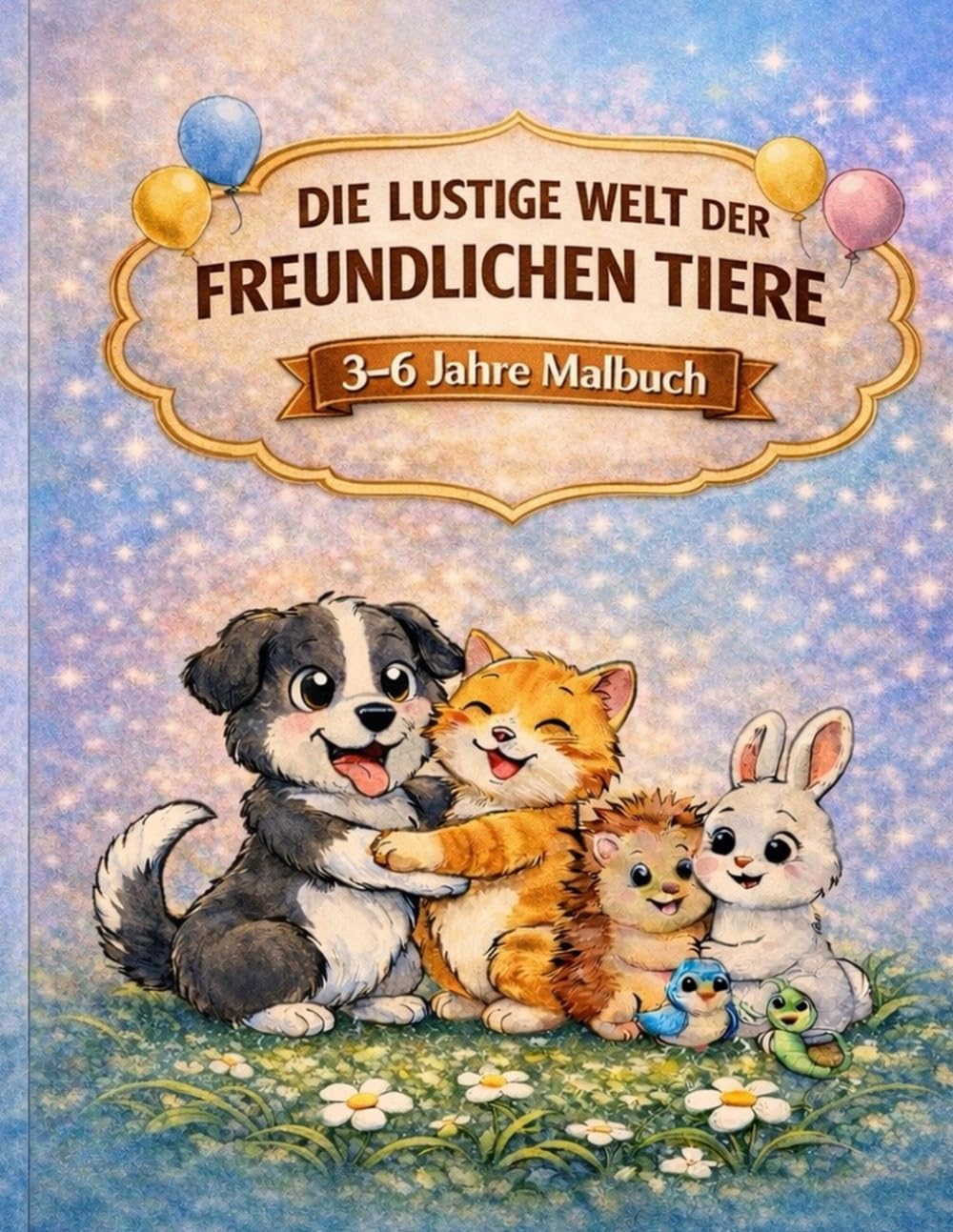 Die lustige Welt der Freundlichen Tiere: 3-6 Jahre Malbuch