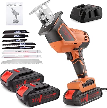 いており】 電動のこぎり 充電式 レシプロソー 電動ノコギリ 無段変速