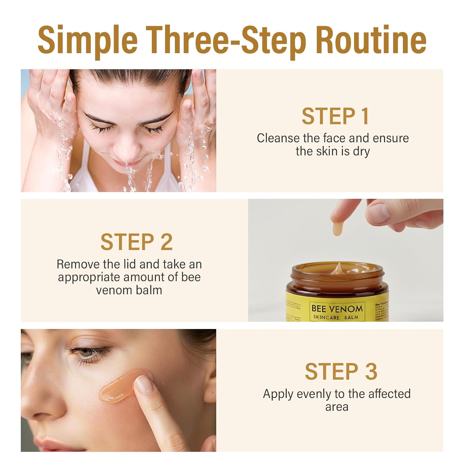 Bee Venom Skin Treatment Cream, Natural Face Lifting and Firming, Reduces Skin Blemishes, Gentle and Non-Irritating for All Skin Types,60ml - Image 8